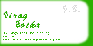 virag botka business card