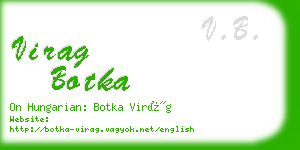 virag botka business card